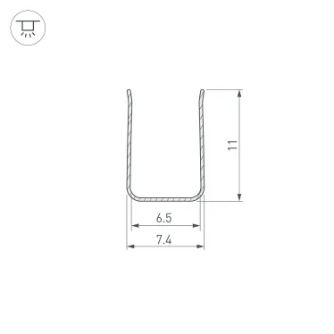 Подвес жесткий с питанием ART-APRIORI-ROD-A-L800-POWER (BK) (Arlight, IP20 Металл, 3 года)