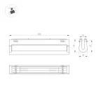 Подвес жесткий с питанием ART-APRIORI-ROD-A-L800-POWER (BK) (Arlight, IP20 Металл, 3 года)