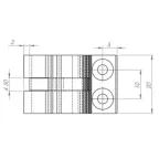 Подвес жесткий с питанием ART-APRIORI-ROD-A-L800-POWER (GD) (Arlight, IP20 Металл, 3 года)