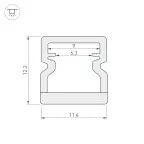 Подвес с питанием ART-APRIORI-CANOPY-HANG-A-L1500-POWER (TN) (Arlight, IP20 Металл, 3 года)