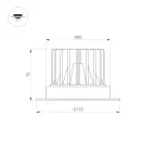 Подвес жесткий с питанием ART-APRIORI-ROD-A-L400-POWER (TN) (Arlight, IP20 Металл, 3 года)