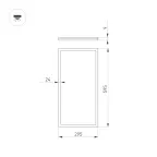 Подвес жесткий с питанием ART-APRIORI-ROD-A-L800-POWER (GD) (Arlight, IP20 Металл, 3 года)