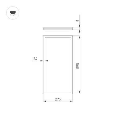 Подвес жесткий с питанием ART-APRIORI-ROD-A-L800-POWER (GD) (Arlight, IP20 Металл, 3 года)