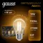 Лампа светодиодная филаментная LED 10 Вт 930 лм 2700К А60 груша теплый E27 AC 220В прозрачная колба Black Filament Gauss