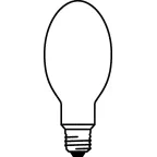 Лампа дуговая ртутная ДРЛ 125Вт Е27 HQL HPL-N STANDARD d75х170мм | 4050300012377 | Osram