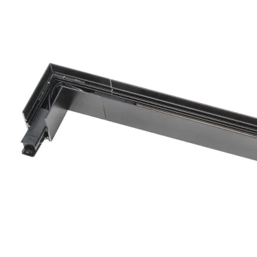 Коннектор UBX-MM21/35 BLACK для магнитных шинопроводов,35мм. Угловой. Внутренний. Черный. ТМ