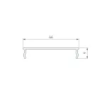 Трек встраиваемый MAG-TRACK-4560-FDW-2000 (WH, 5LN) (Arlight, IP20 Металл, 3 года)