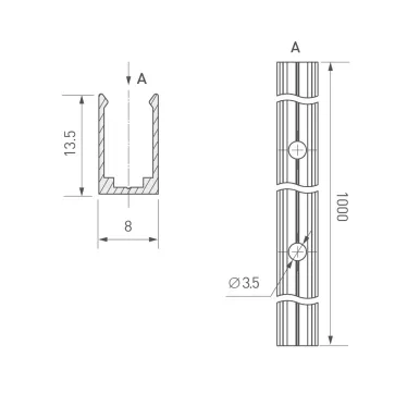 Трек встраиваемый MAG-TRACK-4560-FDW-2000 (WH, 5LN) (Arlight, IP20 Металл, 3 года)