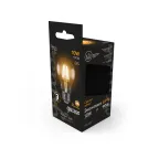 Лампа светодиодная филаментная LED 10 Вт 930 лм 2700К А60 груша теплый E27 AC 220В прозрачная колба Black Filament Gauss