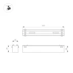 Подвес с питанием ART-APRIORI-CANOPY-HANG-A-L1500-POWER (GD) (Arlight, IP20 Металл, 3 года)