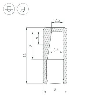 Держатель трека ART-APRIORI-HOLDER-E (GD) (Arlight, IP20 Металл, 3 года)
