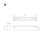 Держатель трека ART-APRIORI-HOLDER-E (GD) (Arlight, IP20 Металл, 3 года)