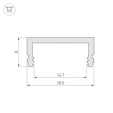 Подвес ART-APRIORI-HANG-E-L1500 (GD) (Arlight, IP20 Металл, 3 года)