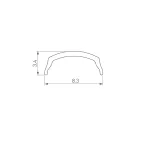 Подвес жесткий ART-APRIORI-ROD-E-L200 (BK) (Arlight, IP20 Металл, 3 года)
