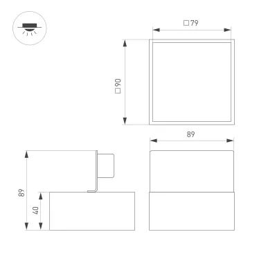 Подвес жесткий ART-APRIORI-ROD-E-L200 (BK) (Arlight, IP20 Металл, 3 года)
