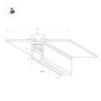 Трек встраиваемый MAG-MICROCOSM-TRACK-5015-FDW-2000 (BK) (Arlight, IP20 Металл, 3 года)