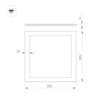 Потолочный короб ART-APRIORI-POWER-BOX-SIDE-L1500 (TN) (Arlight, IP20 Металл, 3 года)