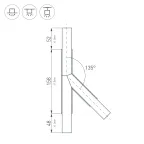 Блок питания ARPJ-SP-381050-PFC (40W, 19-38V, 1.05A) (IP67 Пластик, 5 лет)