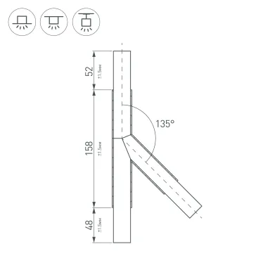 Блок питания ARPJ-SP-381050-PFC (40W, 19-38V, 1.05A) (IP67 Пластик, 5 лет)