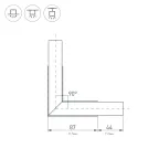 Блок питания ARPJ-SN-45700 (30W, 20-45V, 700mA) (Arlight, IP65 Металл, 3 года)