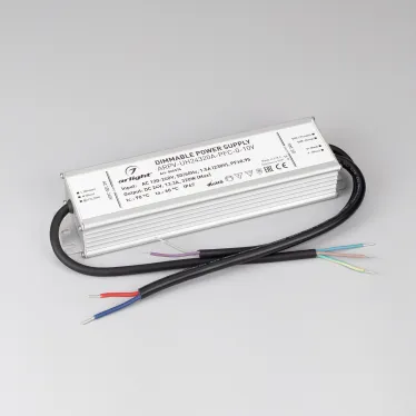 Блок питания ARPV-UH24320A-PFC-0-10V (24V, 13.3A, 320W) (ARL, IP67 Металл, 7 лет)