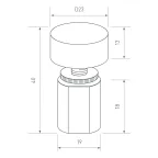 Диммер SR-NAVE-R24-BK (12-24V, 48-96W, M-FC) (Arlight, IP65 Пластик, 2 года)