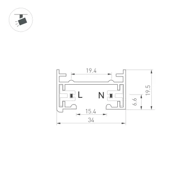 Блок питания HTS-150L-5-Slim (5V, 30A, 150W) (ARL, IP20 Сетка, 3 года)