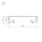 Блок питания HTS-150L-5-Slim (5V, 30A, 150W) (ARL, IP20 Сетка, 3 года)