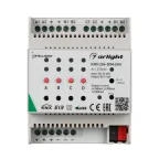 Диммер KNX-204-DIM-DIN (12-48V, 8x0.35/4x0.7/2x1A) (IARL, Пластик)