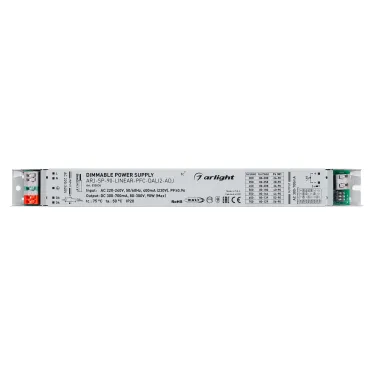 Блок питания ARPV-SP-48060-PFC (48V, 1.25A, 60W) (Arlight, IP67 Пластик, 5 лет)