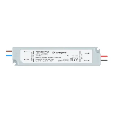 Блок питания ARPV-SP-48060-PFC (48V, 1.25A, 60W) (Arlight, IP67 Пластик, 5 лет)