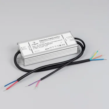 Блок питания ARPV-UH24150-PFC-0-10V (24V, 6.3A, 150W) (ARL, IP67 Металл, 7 лет)