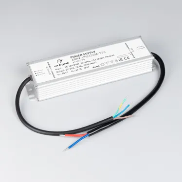 Блок питания ARPV-UH24320A-PFC (24V, 13.3A, 320W) (ARL, IP67 Металл, 7 лет)