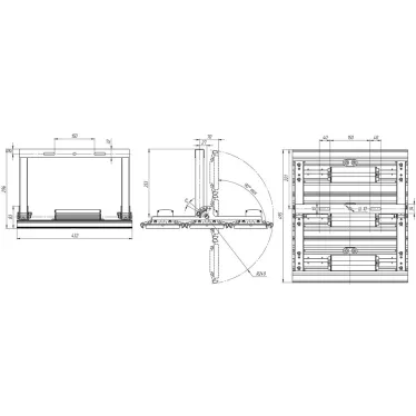 Светильник светодиодный Светильник Unit3 Glass PRO 375/58000 Д прозрачный 5K лира