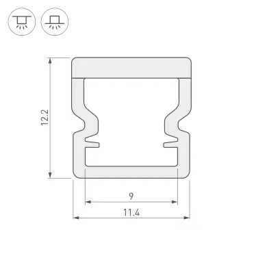Блок питания ARJ-20-PFC-DALI-1-10V-A (20W, 250-700mA) (ARL, IP20 Пластик, 5 лет)