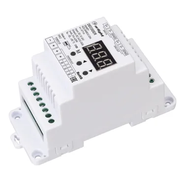 Декодер ARL-7022-DMX (12-24V, 1x25A, DMX512) (ARL, IP20 Металл, 2 года)