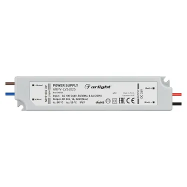 Блок питания ARPV-LV24025 (24V, 1.0A, 24W) | 018136 | Arlight