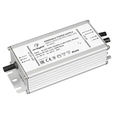 Блок питания ARPV-UH24100-PFC-DALI-PH (24V, 4.2A, 100W) | 029151 | Arlight