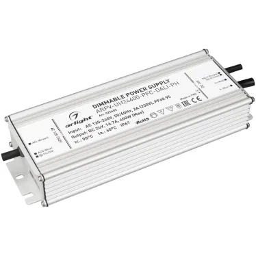 Блок питания ARPV-UH24400-PFC-DALI-PH (24V, 16.7A, 400W) | 025655 | Arlight