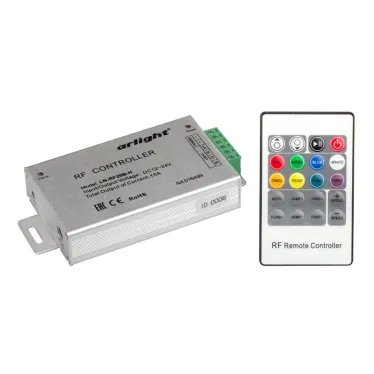 Контроллер LN-RF20B-H (12-24V,180-360W, ПДУ 20кн) | 016499 | Arlight