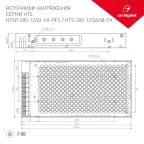 Блок питания HTSP-200-24-FA-PFC (24V, 8.3A, 200W) (Arlight, IP20 Сетка, 3 года) | 026856 | Arlight
