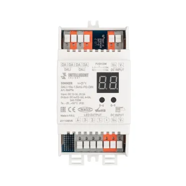 INTELLIGENT ARLIGHT Диммер DALI-104-1.5kHz-PD-DIN (12-36V, 4х5А) | 026774 | Arlight
