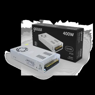 Блок питания для светодиодной ленты LED STRIP PS 400W 12V IP20 | 202003400 | Gauss