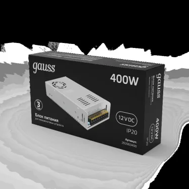 Блок питания для светодиодной ленты LED STRIP PS 400W 12V IP20 | 202003400 | Gauss