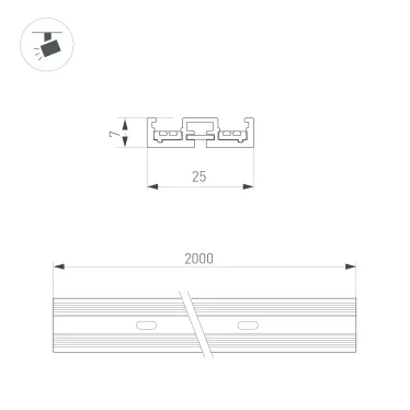 Блок питания ARPJ-SP-114350-PFC (40W, 57-114V, 0.35A) (IP67 Пластик, 5 лет)