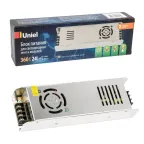 Блок питания 360Вт 24В Металлический корпус UET-VAS-360B20 24V IP20