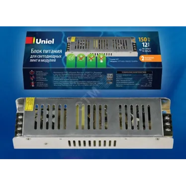 Блок питания, 120Вт. металлический корпус. UET-VAS-120A20 12V IP20