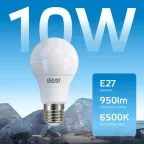 Лампа светодиодная LED 10 Вт 950 лм 6500К А60 груша холодный E27 AC 220В Elementary Gauss