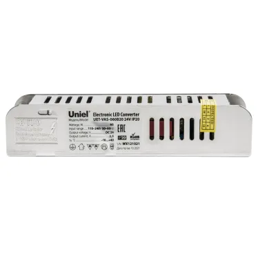 Блок питания 60Вт 24В Металлический корпус UET-VAS-060B20 24V IP20