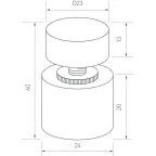 Диммер SR-NAVE-R24-3CH-BK (12-24V, 108-216W, RGB) (Arlight, IP65 Пластик, 2 года)